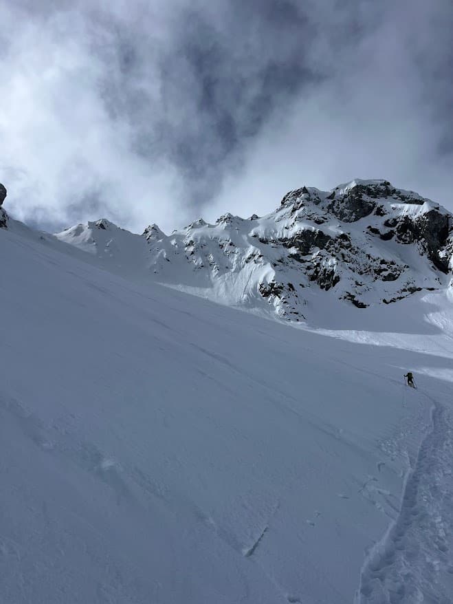 Off-piste skiing in Japan backcountry